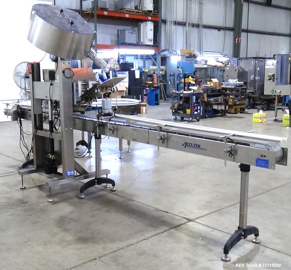 Used Accutek ASC-6 Automatic Spindle Capper | High-Speed Bottle Capping Machine